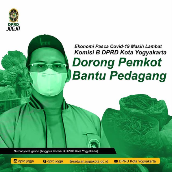 Ekonomi Pasca Covid 19 Masih Lambat, Komisi B DPRD Kota Yogyakarta Dorong Pemkot Bantu Pedagang