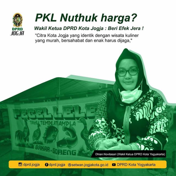PKL Nuthuk Harga? Wakil Ketua DPRD Kota Yogyakarta : Beri Efek Jera !