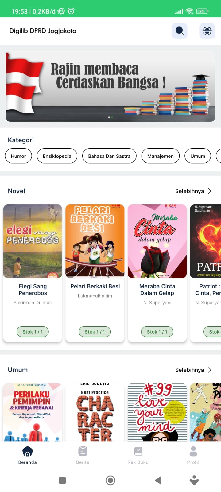 Dukung Inovasi Literasi: Download dan Bergabung di Aplikasi Perpustakaan Digital DPRD Kota Yogyakarta