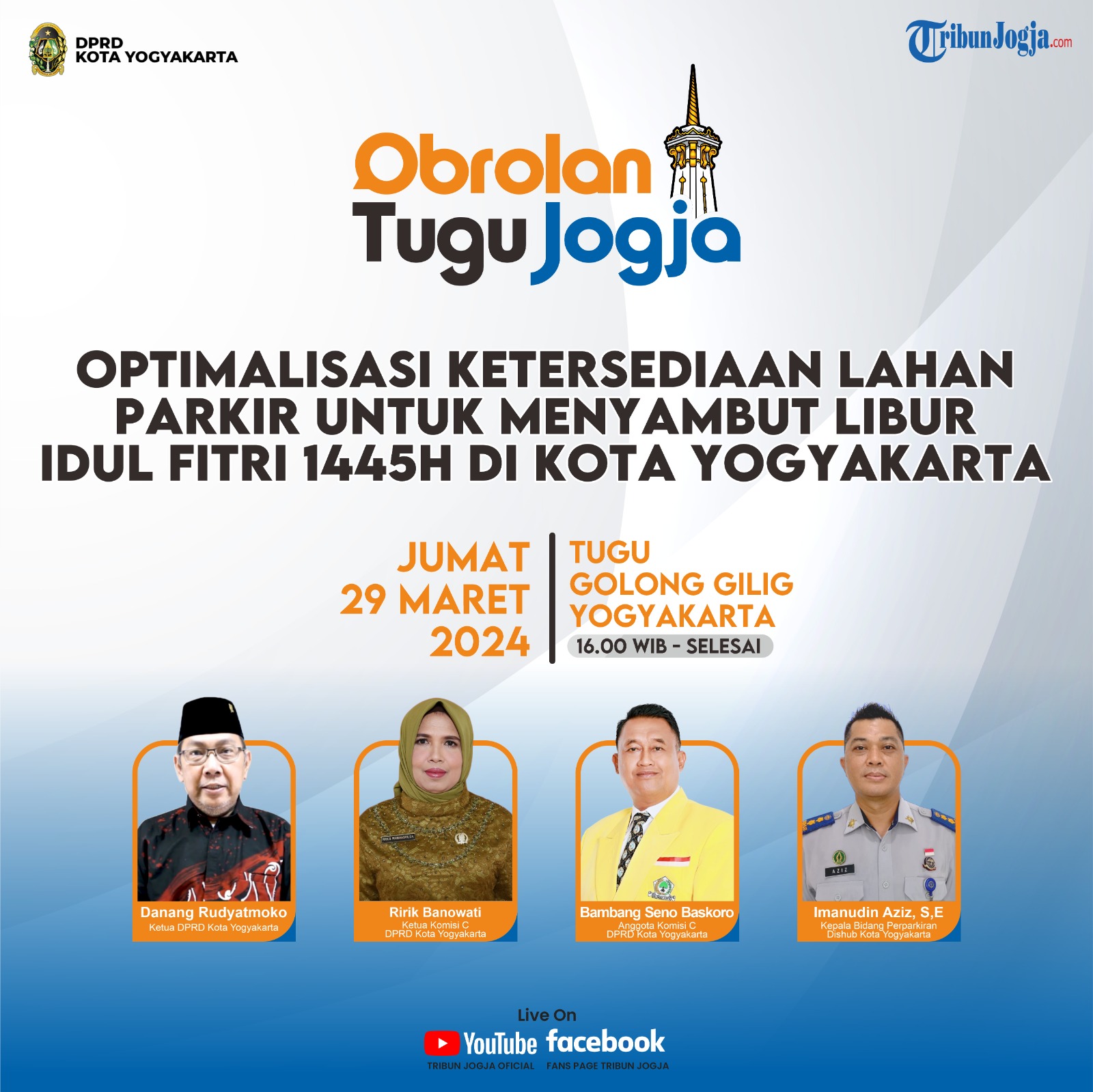 Optimalisasi Ketersediaan Lahan Parkir Untuk Menyambut Libur Idul Fitri 1445H Di Kota Yogyakarta