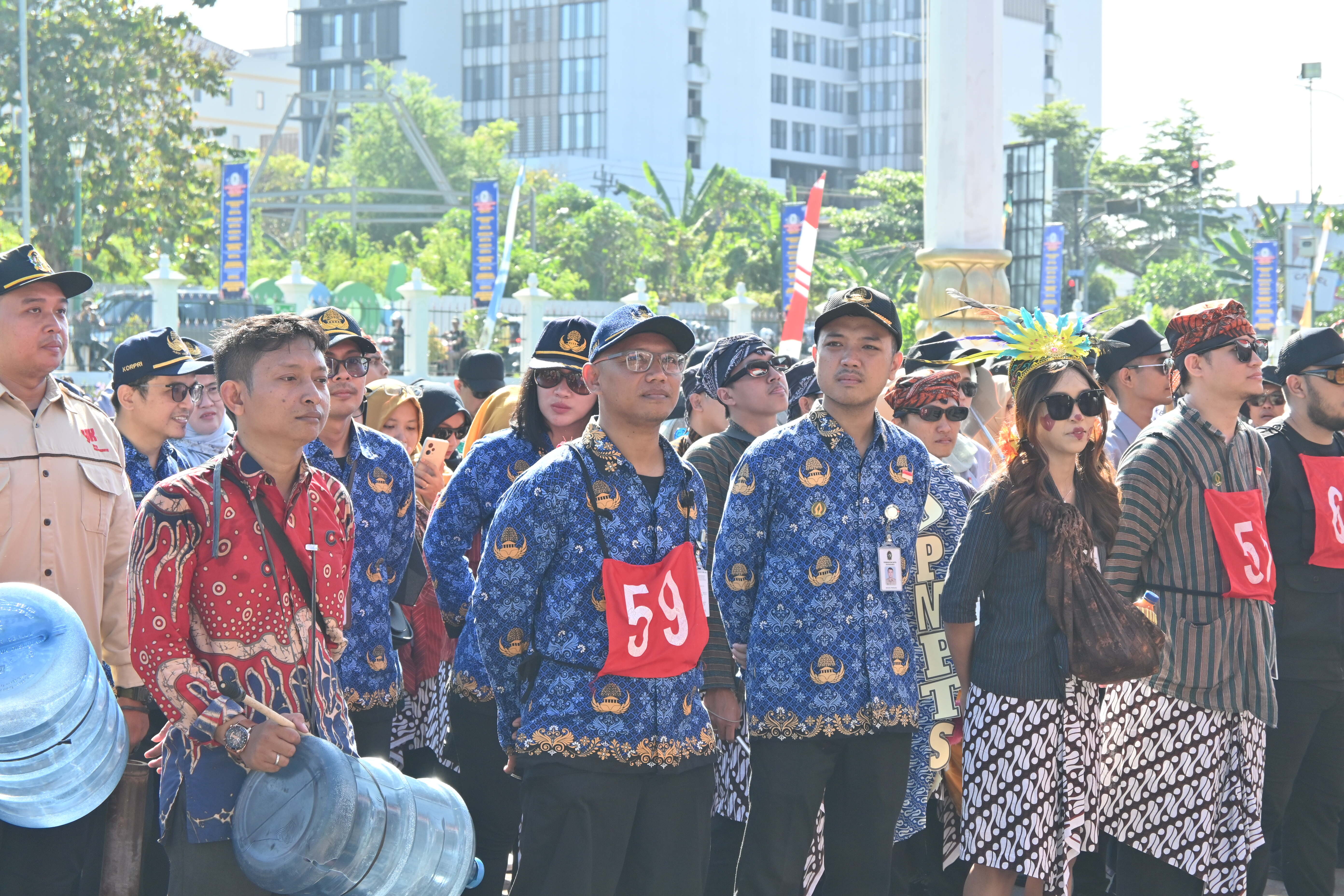 Partisipasi Pegawai Setwan dalam Napak Tilas HUT Pemerintah Kota Yogyakarta ke - 77